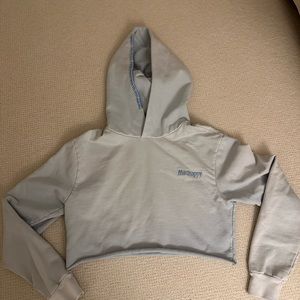 Madhappy classic cropped sweatshirt light blue